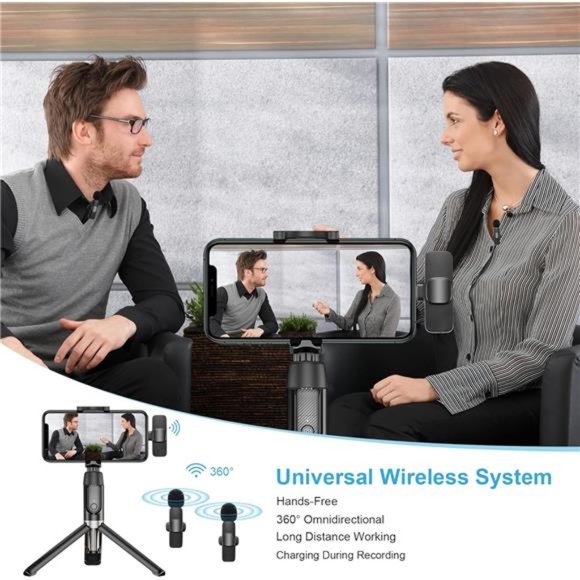 Wireless Lavalier Microphone for Phone(USB-C), Dual Wireless Microphone - Picture 8 of 8